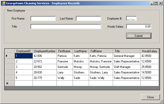 Georgetown Cleaning Services - Employees