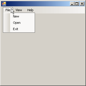 Main menu