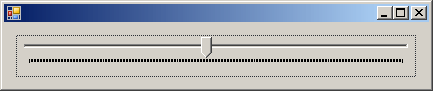 A track bar with too many ticks