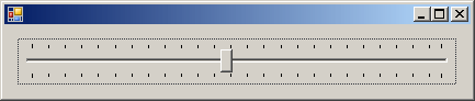 Track Bar With Tick Style