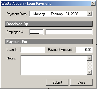 Watts A Loan - Payment