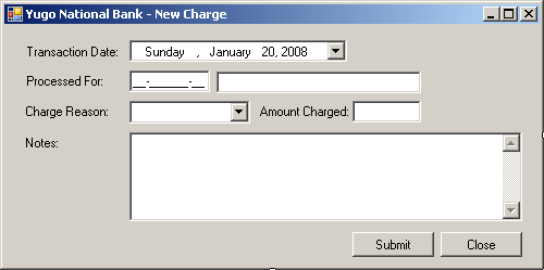 Yugo National Bank - New Withdrawal Form Design