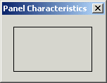 A panel with a FixedSingle value as BorderStyle