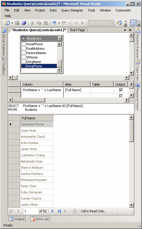 A Combination or Expression of Columns