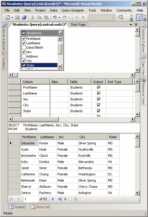 Selecting Some Fields