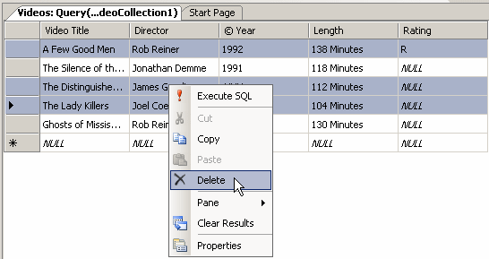Deleting Many Records