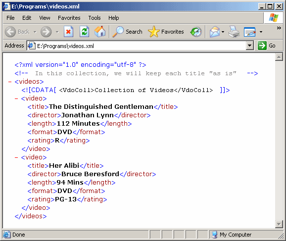 CDATA Section