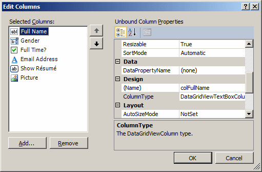 Column Type