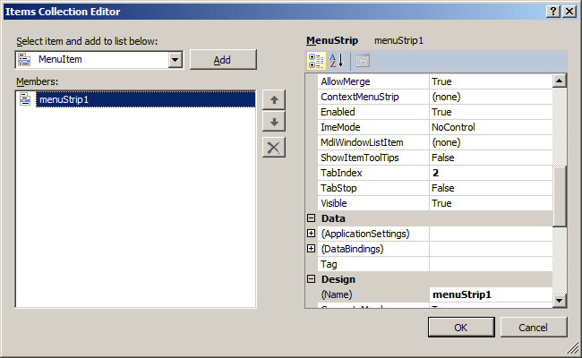 Items Collection Editor