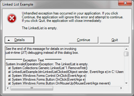 Invalid Operation Exception