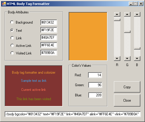 Body Tag Formatter