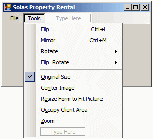 Check Boxes on Menu Items