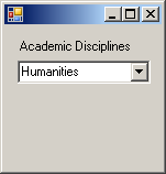 After selecting an item from a DropDown combo box