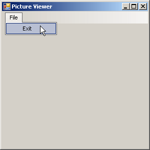 Using a menu item at execution time