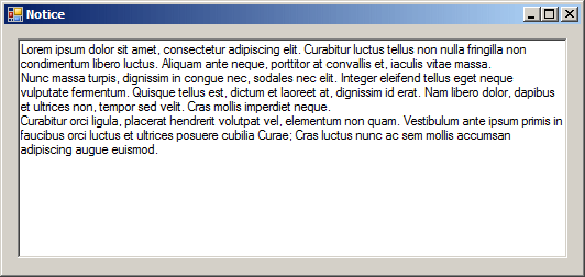 Multi-Line Text Box