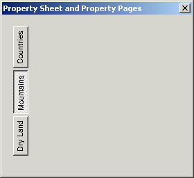 Property pages represented by a button