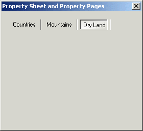 Property pages using flat buttons