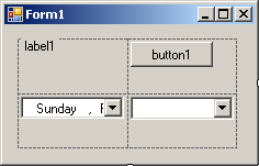 To use the table layout panel as a design object, you can click a control from the Toolbox and click a cell in the table. The control would be added to that cell. To add another control to the application, you can click it from the Toolbox and click another cell