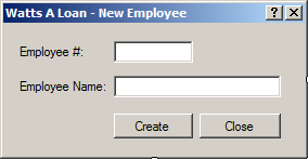 Watts A  Loan - New Employee