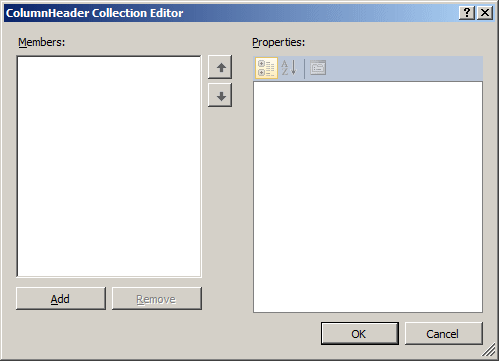 ColumnHeader Collection Editor