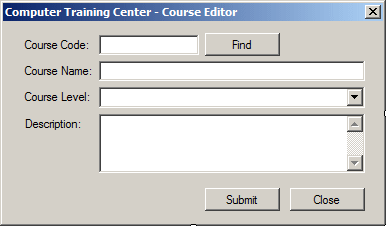 Computer Training Center - Course Editor
