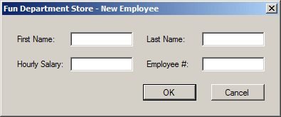 Fun Department Store - New Employee