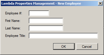 Lambda Properties Management - Employee Editor
