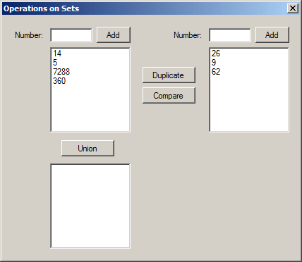 Sets
