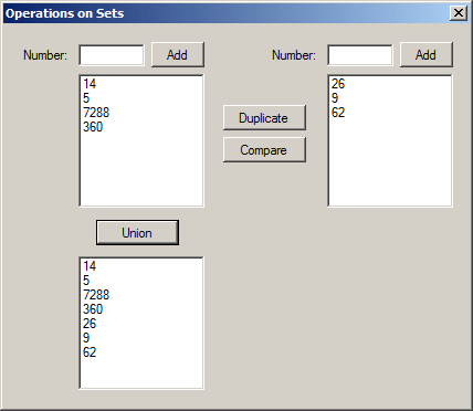 Sets