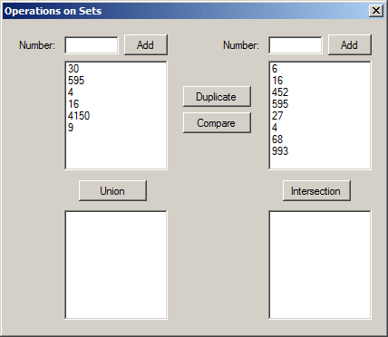 Sets
