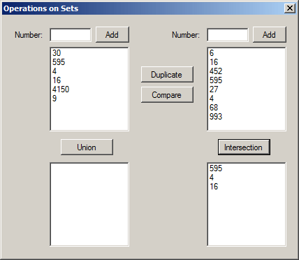 Sets
