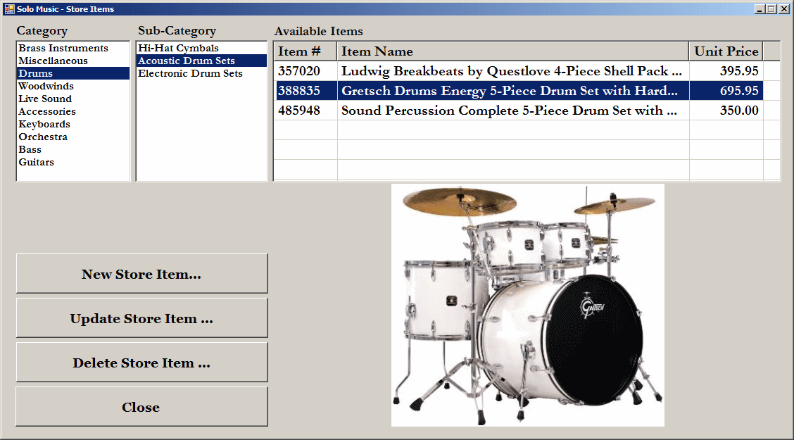Solo Music: Store Items