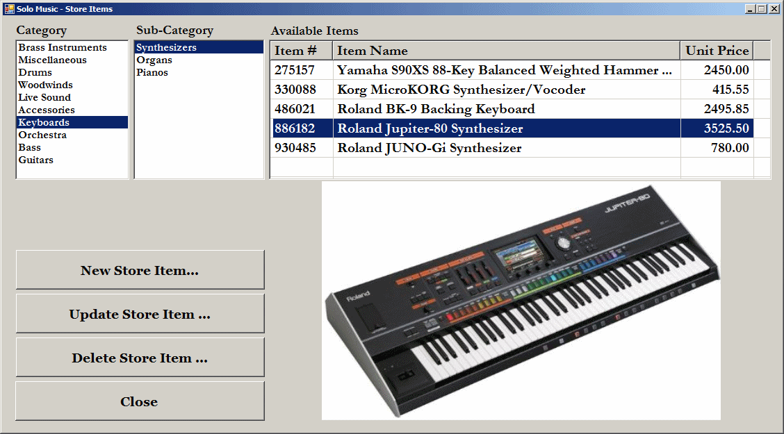 Solo Music: Store Items