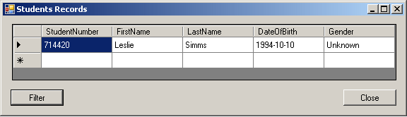 Filtering a Date