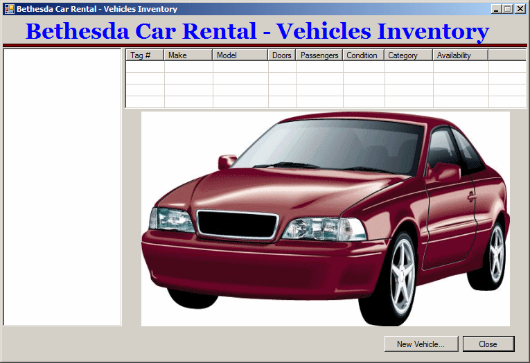 Bethesda Car Rental - Vehicles