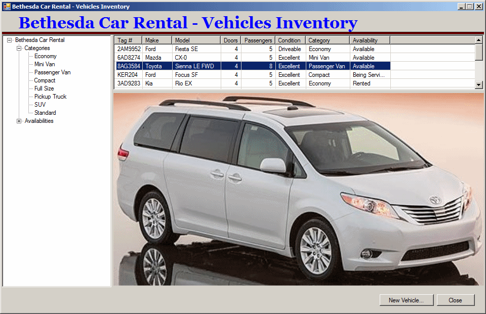 Bethesda Car Rental - Vehicles