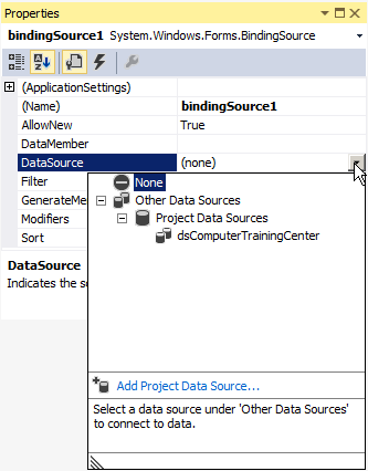 The Data Source of a Binding Source