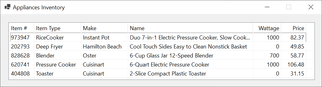 Deserializing a List