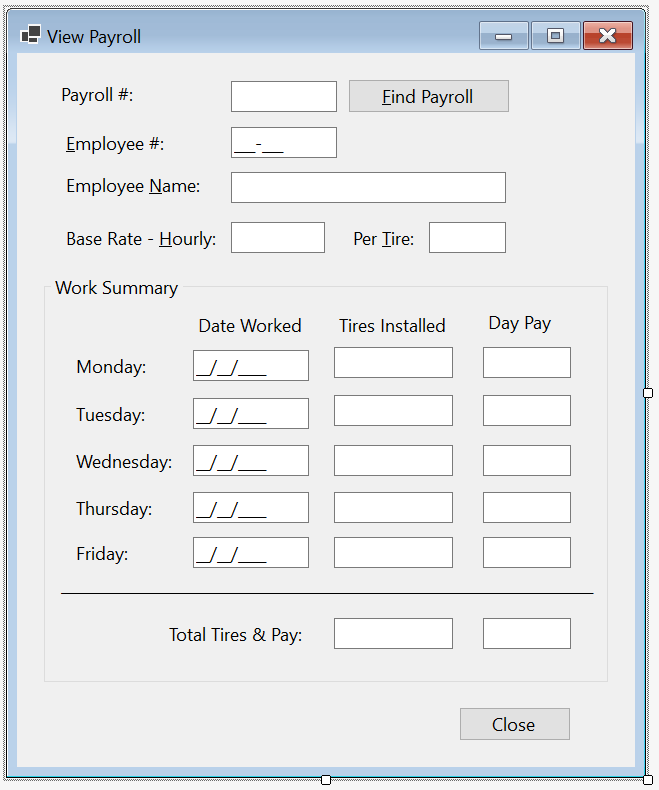 Awesome Times - View Payroll