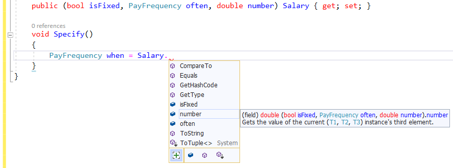 Tuples and Properties